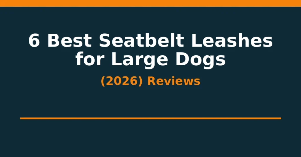 6 Best Seatbelt Leashes for Large Dogs (2026): Reviews 6 Best Seatbelt Leashes for Large Dogs (2026): Reviews