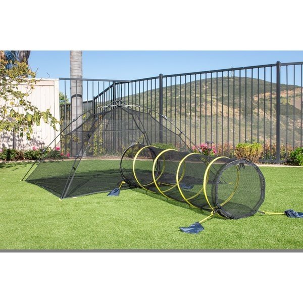 Outback Jack Kitty Compound Cat Playhouse and Tunnel