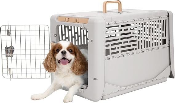 SportPet Designs Collapsible Small Pet Kennel 24 inch, tan