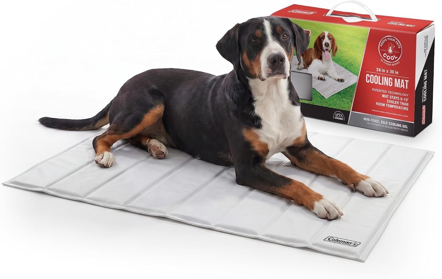 Coleman Comfort Cooling Gel Pet Pad Medium 24 by 30 inches with retail packaging
