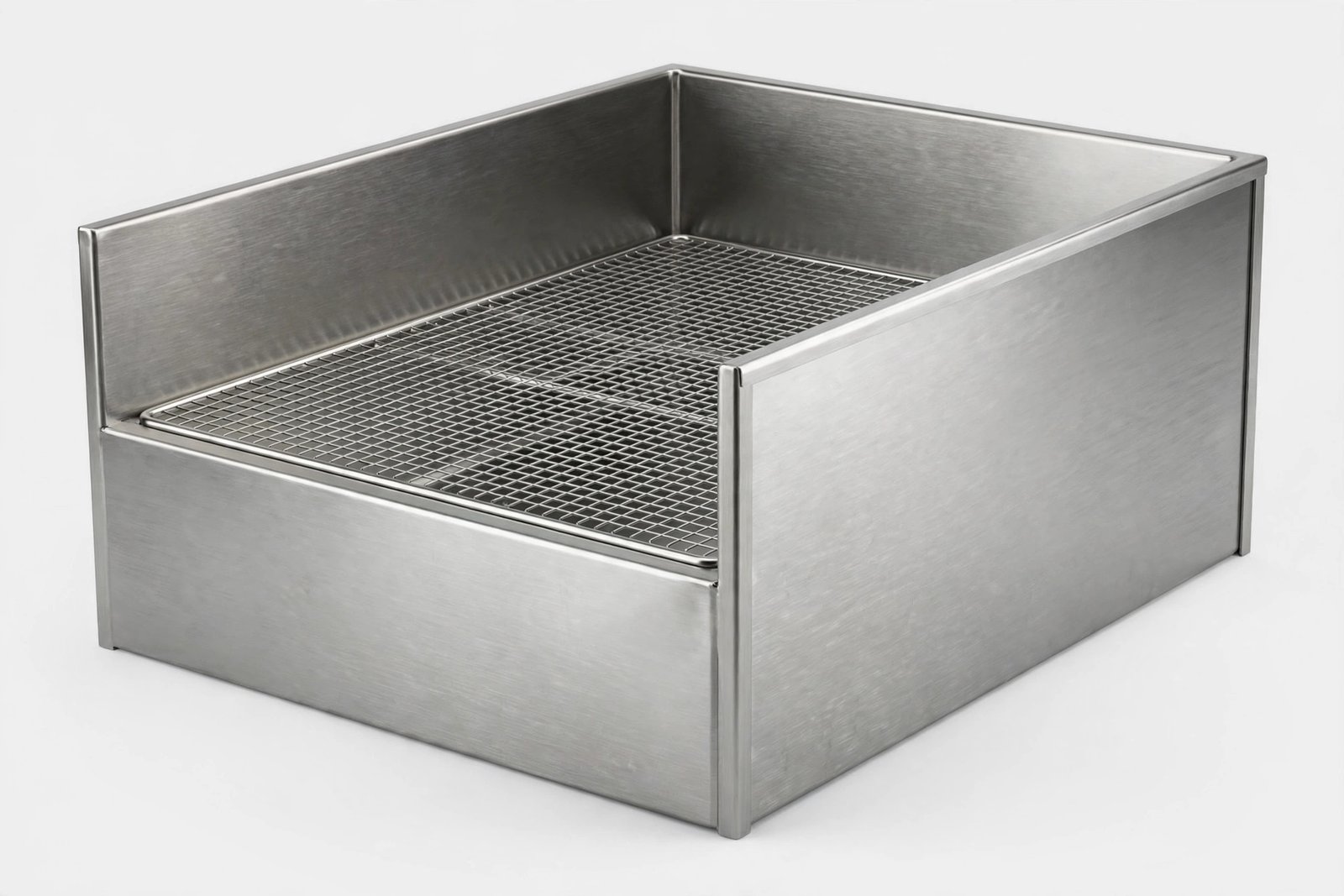 Shimeyao Stainless Steel Dog Potty, 32 x 20 Inch with Tray, Removable High Pee Walls
