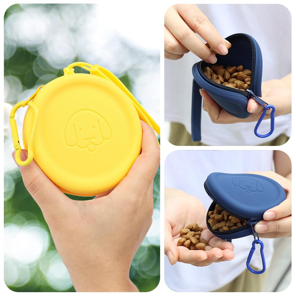 WALLFID silicone treat pouch with clicker