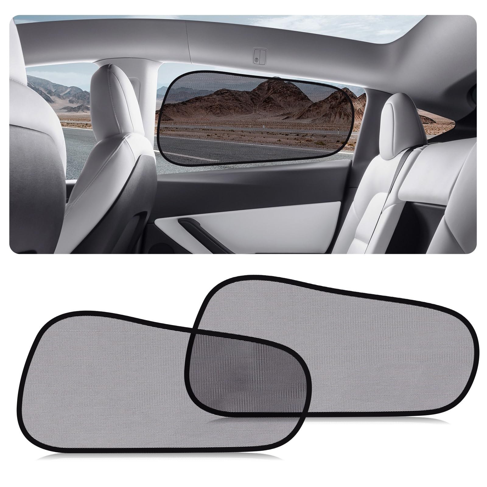 ZATOOTO Static Cling Car Window Shades