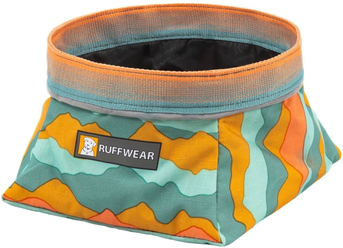 Ruffwear Quencher collapsible dog bowl, medium, mountain print