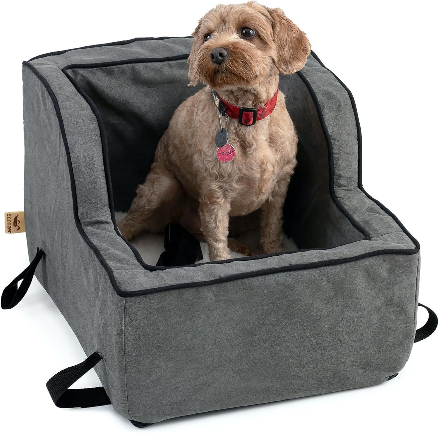 Snoozer High-Back Center Console Dog Car Seat, Extra-Large, Anthracite