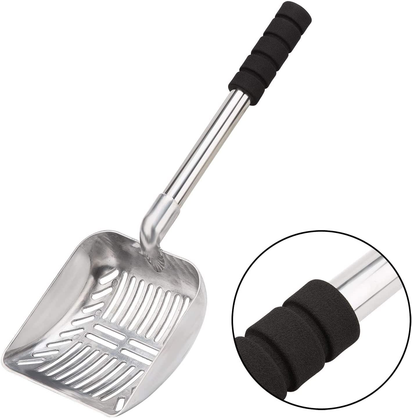 Yangbaga metal litter scoop, silver shovel variant