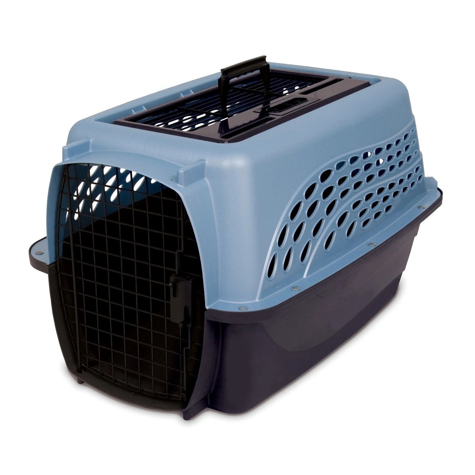 Petmate Two-Door Top Load Kennel 24-inch blue