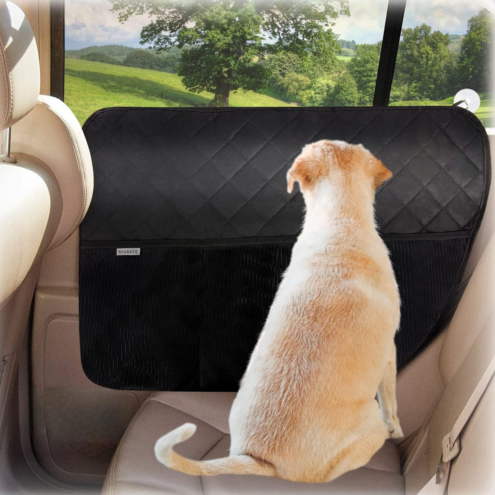 Winbate car door protector with storage pockets