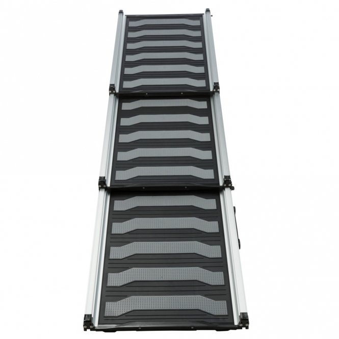 TRIXIE Telescoping Dog Ramp, Silver/Black (Model 39479)