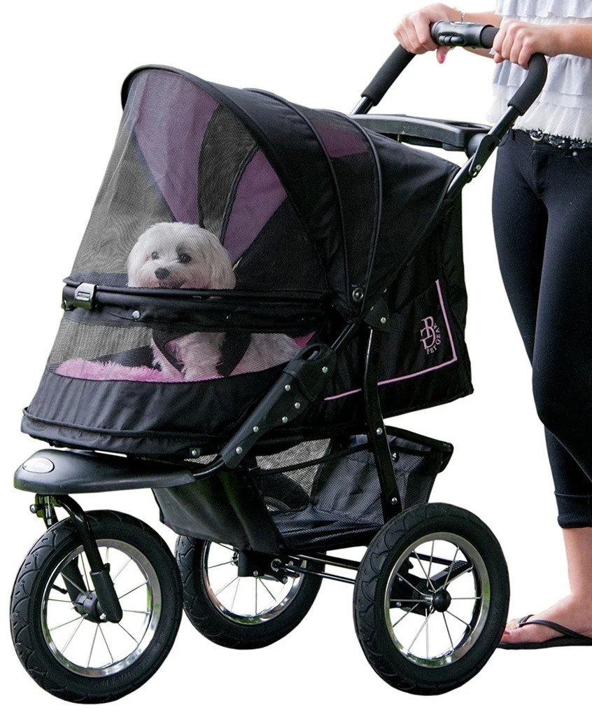 Pet Gear No-Zip NV Pet Stroller, Rose