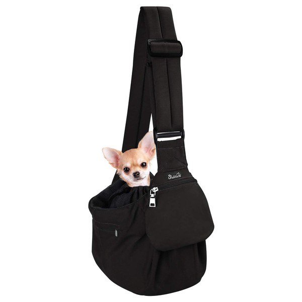 SlowTon Pet Dog Sling Carrier with hard bottom