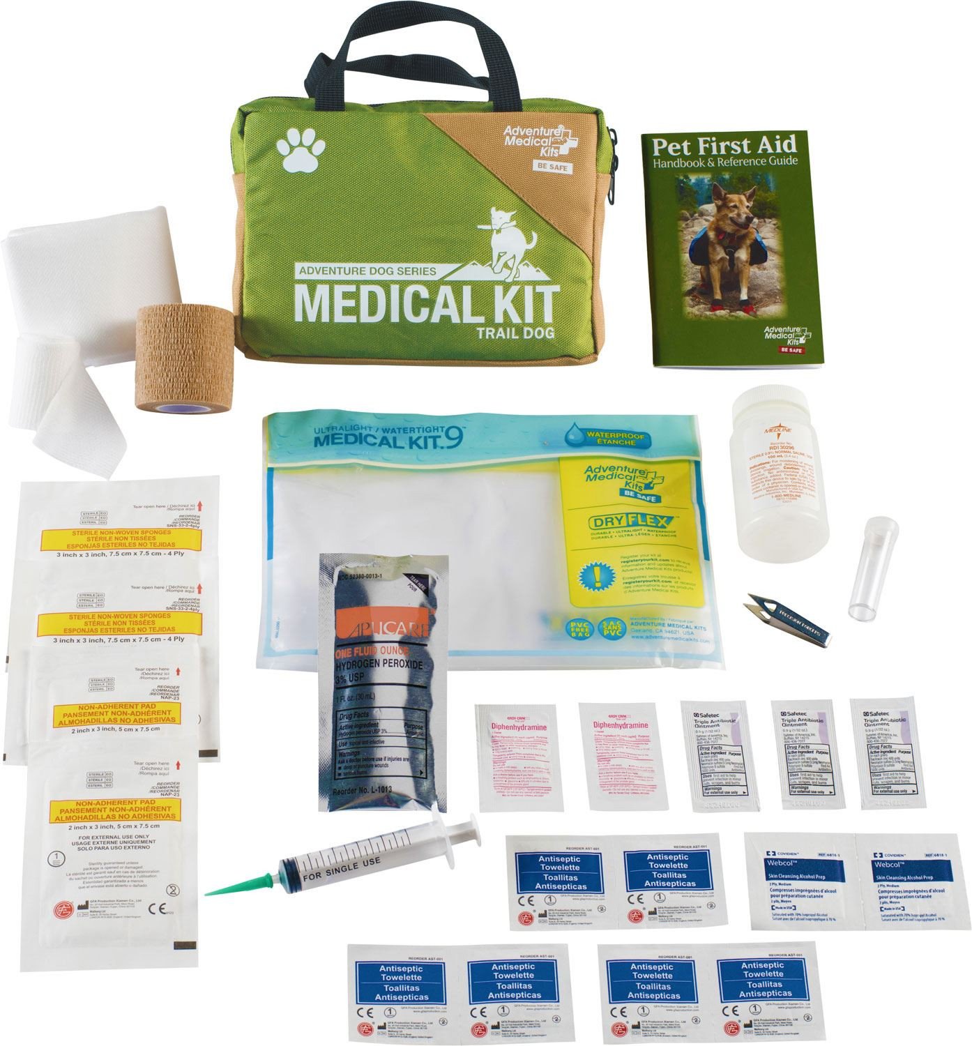 Adventure Medical Kits Trail Dog Medical Kit in DryFlex waterproof bag