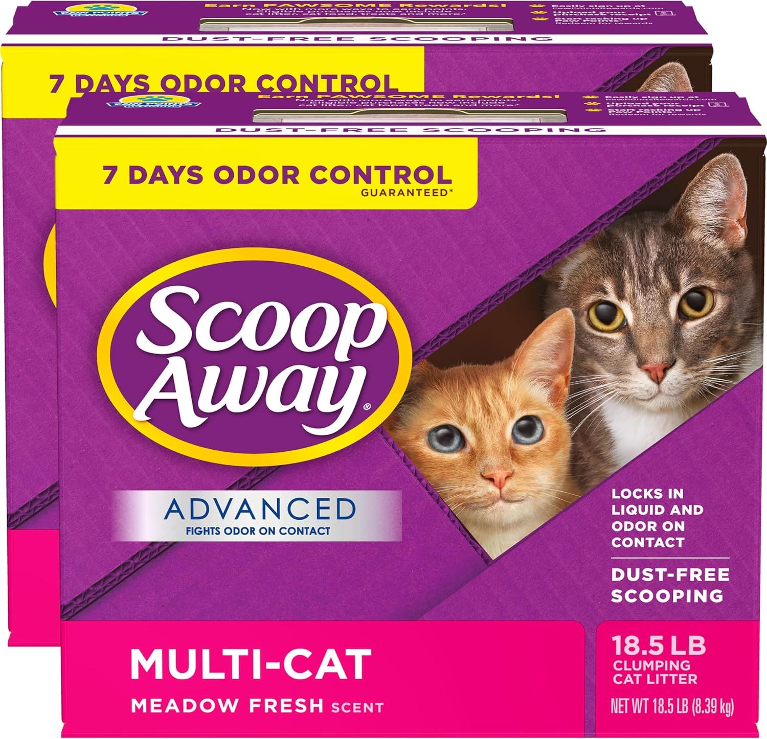 2. Scoop Away Advanced Multi-Cat, Meadow Fresh — Best for Multi-Cat Homes