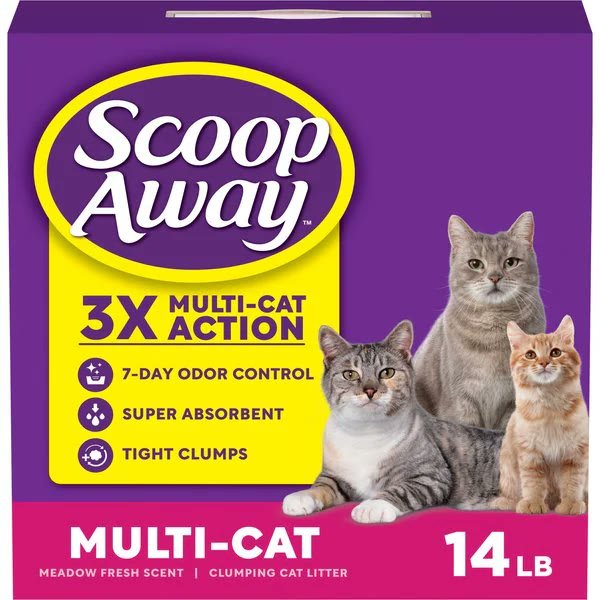 3. Scoop Away Multi Cat, Meadow Fresh (14 lb) — Classic Budget Pick
