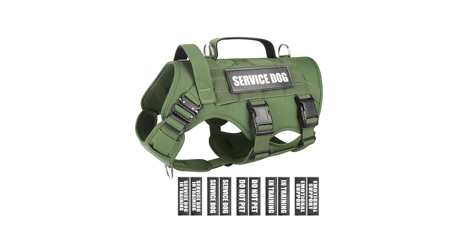 2. WINSEE Service Dog Vest Harness — Best Value Bundle