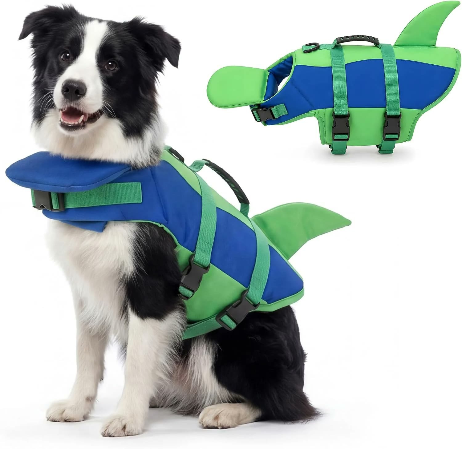 4. ASENKU Shark/Mermaid Life Jacket — Best Chin Support