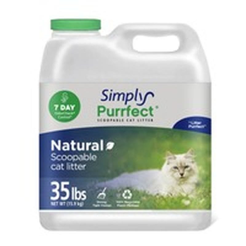 2. Simply Purrfect Odor Control Scoopable Cat Litter, 35 lb Box — Best Odor Formula