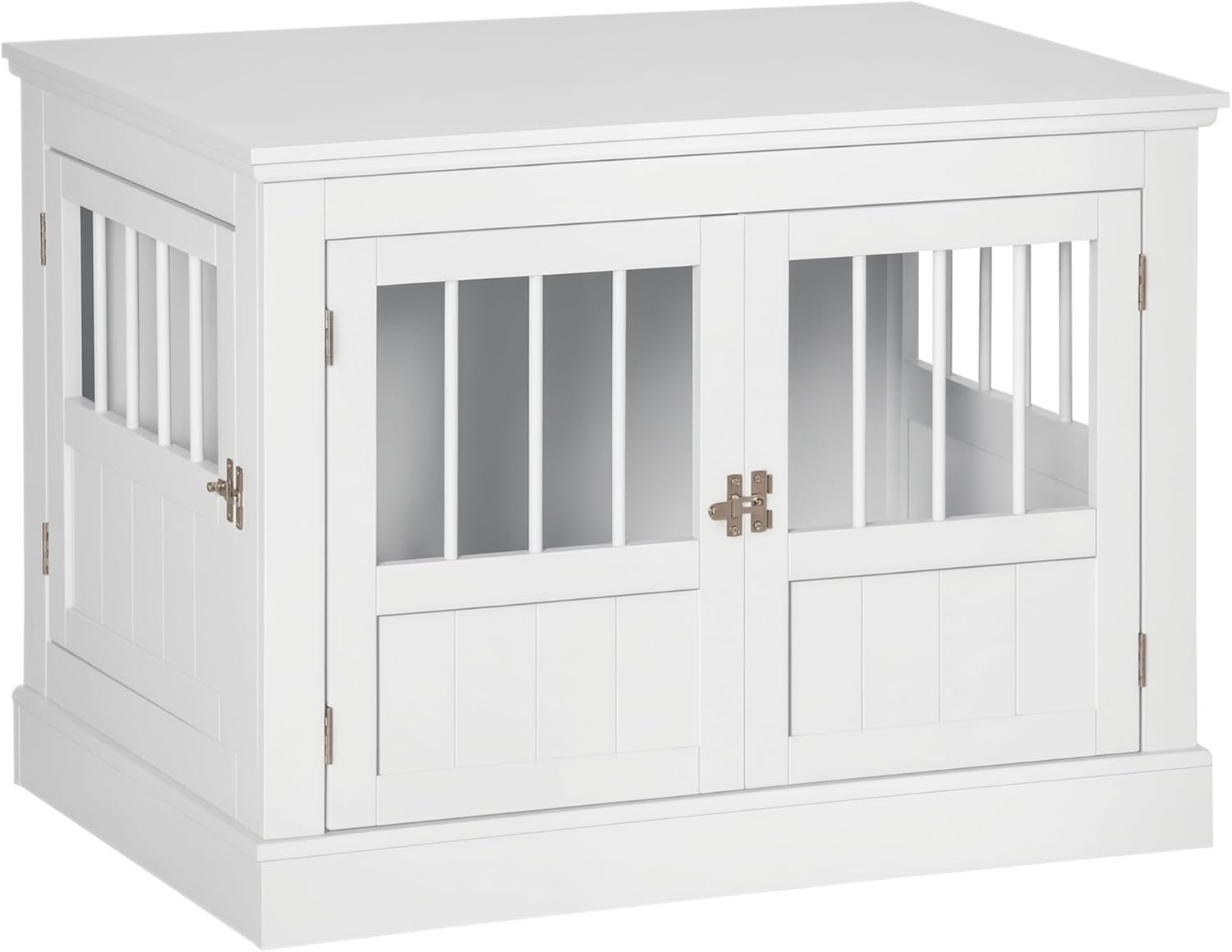 4. PawHut 32" Dog Crate Furniture End Table — Best Double-Door Access