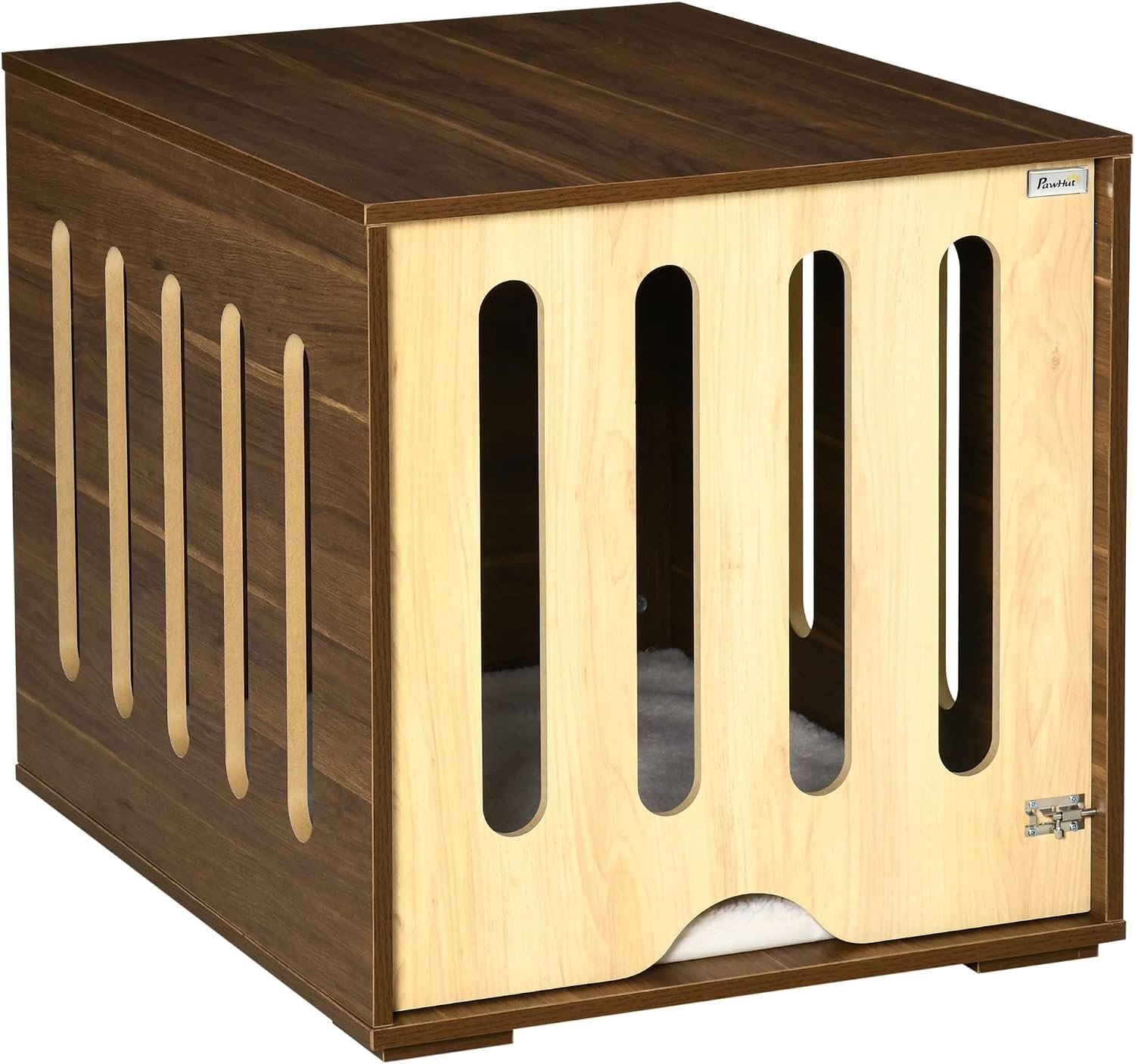 6. PawHut Furniture Style Crate with Foam Cushion — Best for Anxious Dogs