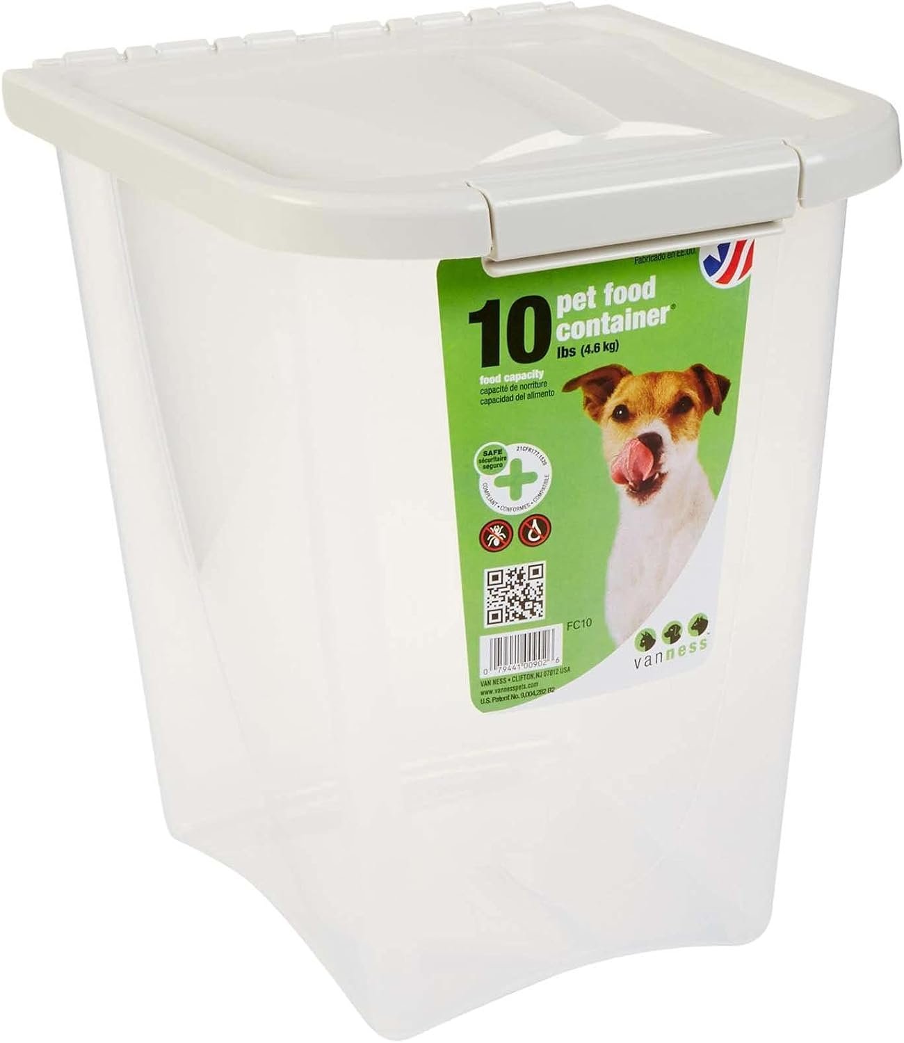 2. Van Ness 10 lb Pet Food Container — Best grow-with-puppy size