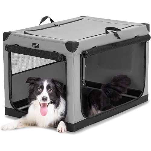 4. Petsfit 36″ Spiral-Frame Soft Crate — Best for Medium/Large Dogs