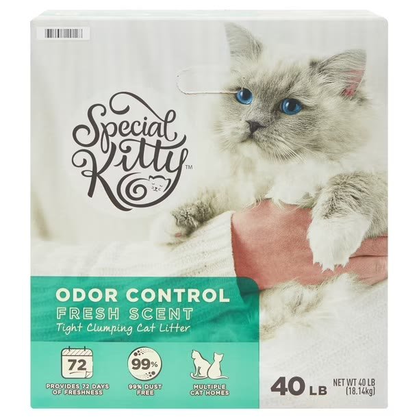 2. Special Kitty Tight Clumping, Fresh Scent (40 lb Box) — Best Value for Multi-Cat Homes