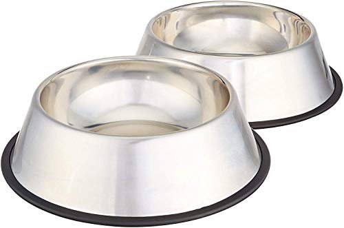 2. Amazon Basics Stainless Steel Non-Skid Bowl (38 oz, 2-Pack) — Best Budget