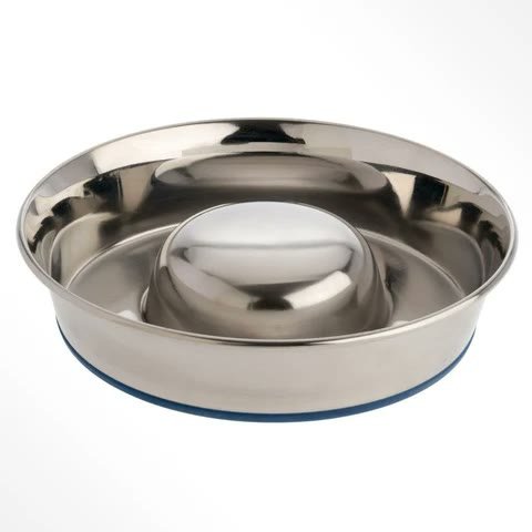 4. OurPets DuraPet Slow Feed Stainless Steel (Medium, 5 Cups) — Best Slow Feeder