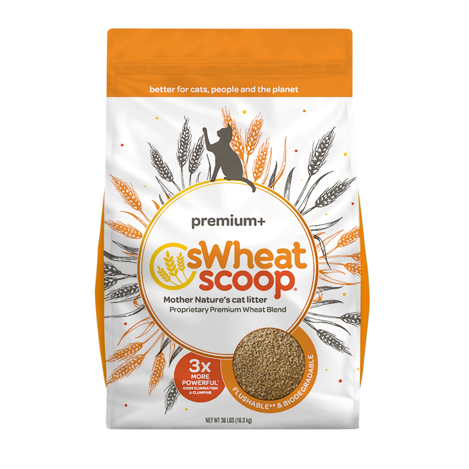 5. sWheat Scoop Premium+ (36 lb) — Strongest Clumps