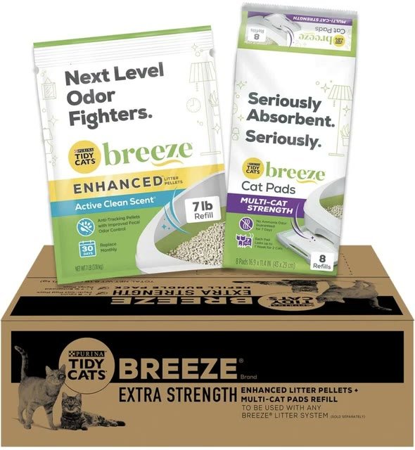 6. Tidy Cats Breeze Extra Strength Pads + Pellets Refill Bundle — Best Value Bundle