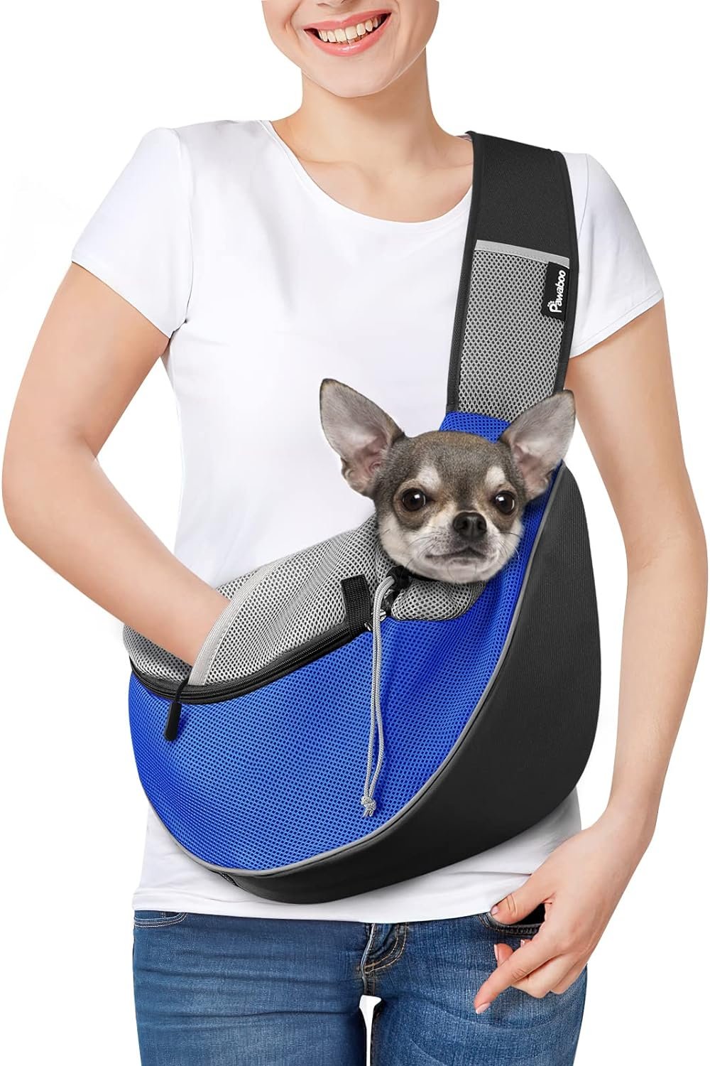 7. Pawaboo Small Dog Sling — Best pouch style