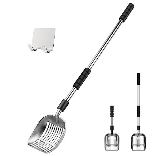 Depets Long-Handle Stainless Litter Scoop — Best long-handle