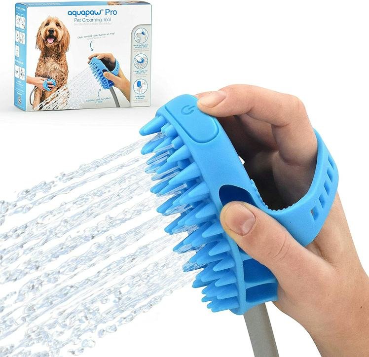 2. Aquapaw Bath Brush Pro — Best scrub rinse