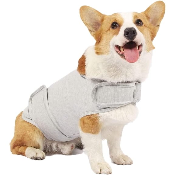 6. Haloumoning Dog Anxiety Vest (Hooded Turtleneck) — Best hooded fit