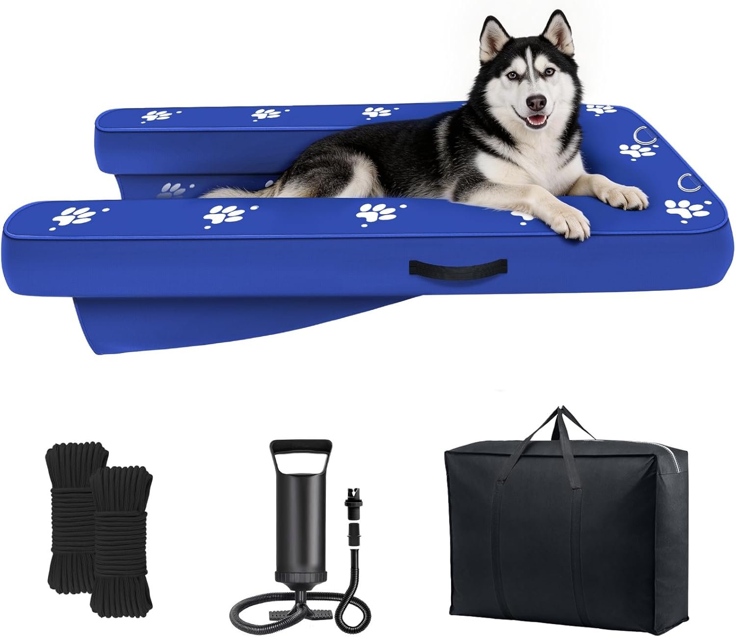 LE SURE Inflatable Waterproof Dog Bed, Portable Travel — Best Adjustable