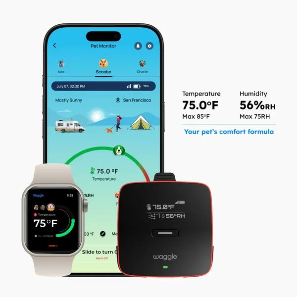 1. Waggle 4G Pet Temperature Monitor Pro — Best Overall